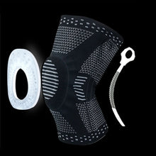 Load image into Gallery viewer, Knee Patella Protector Brace Silicone Spring Knee Pad
