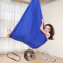 Load image into Gallery viewer, Kids Cotton Outdoor Indoor Swing Hammock For Cuddle Up To Sensory Child Therapy Soft Elastic Parcel Steady Seat