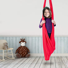 Load image into Gallery viewer, Kids Cotton Outdoor Indoor Swing Hammock For Cuddle Up To Sensory Child Therapy Soft Elastic Parcel Steady Seat