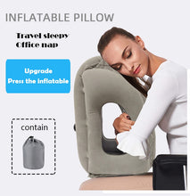 Load image into Gallery viewer, Inflatable Cushion Travel Pillow The Most Diverse &amp; Innovative Pillow for Traveling 2017 Airplane Pillows Neck Chin Head Support
