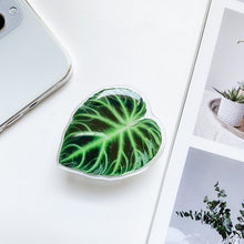 Load image into Gallery viewer, Cute Green Leaves Smartphone Holder Finger Stand  Support For Phone Handband
