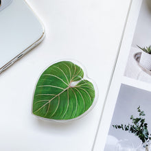 Load image into Gallery viewer, Cute Green Leaves Smartphone Holder Finger Stand  Support For Phone Handband
